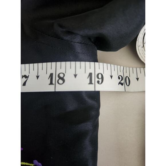 Vtg Coldwater Creek Silk button front embroidered lightweight jacket sz xs boho - Picture 9 of 10